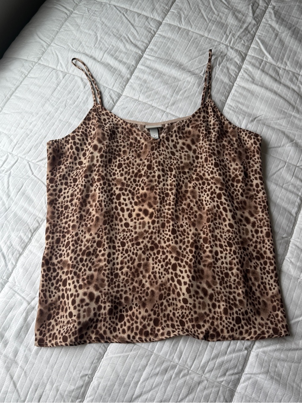 A New Day leopard print tank top with adjustable straps size L - Picture 1 of 8
